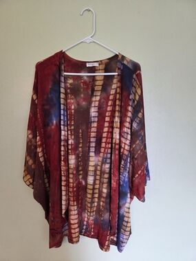 Myesper Apparel Kimono Tie Dye  Boho Hippie Festival